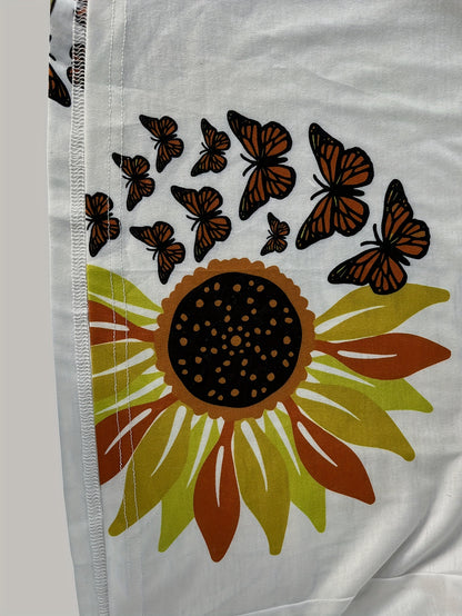 Robe imprimée tournesols