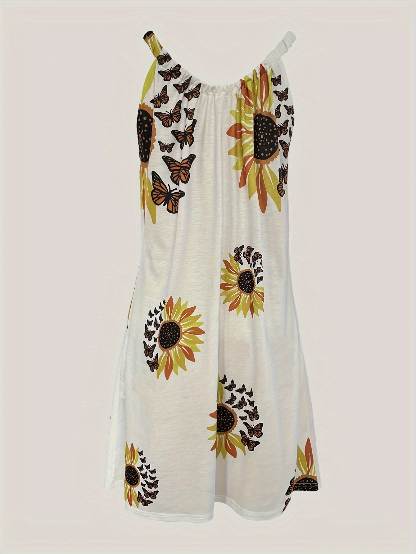 Robe imprimée tournesols