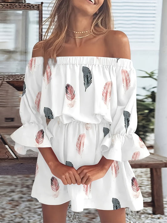 robe blanche avec plume